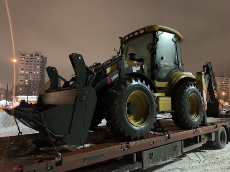 Отгрузка экскаватора-погрузчика SHANMON 388H