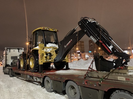Отгрузка экскаватора-погрузчика SHANMON 388H