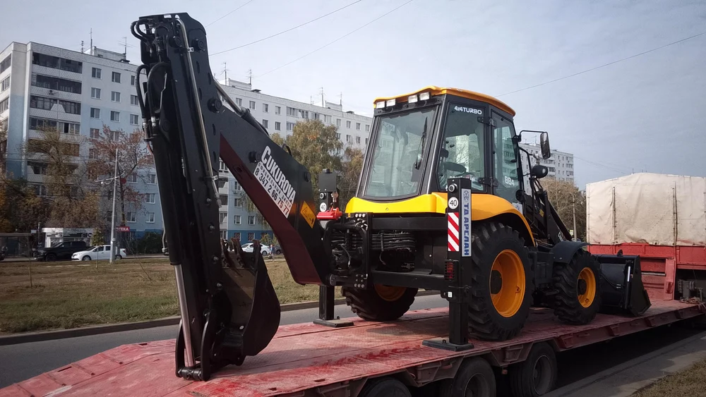 Отгрузка экскаватора-погрузчика Cukurova 884