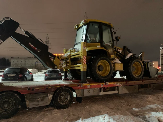 Отгрузка экскаватора-погрузчика SHANMON 388H